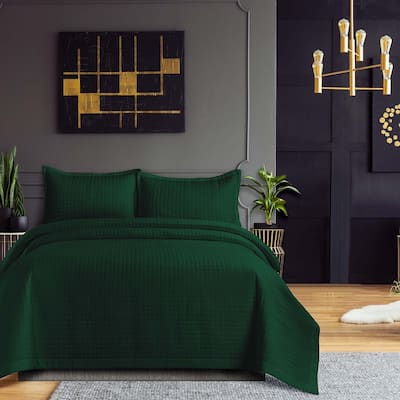 Naples Solid Oversized Quilt Set