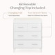 preview thumbnail 4 of 18, Delta Children Classic 4 Drawer Dresser with Changing Top White