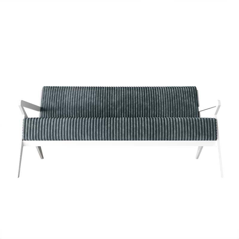 CraftPorch Chic Modern Velvet Upholstered Sofa - Light Blue