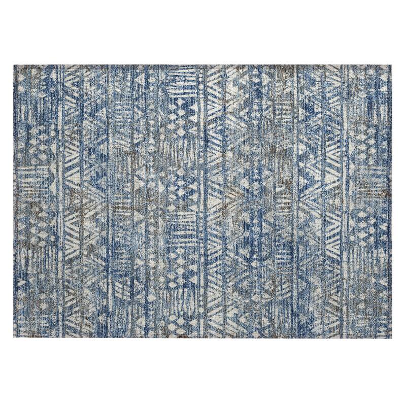 Machine Washable Indoor/ Outdoor Global Jara Chantille Rug
