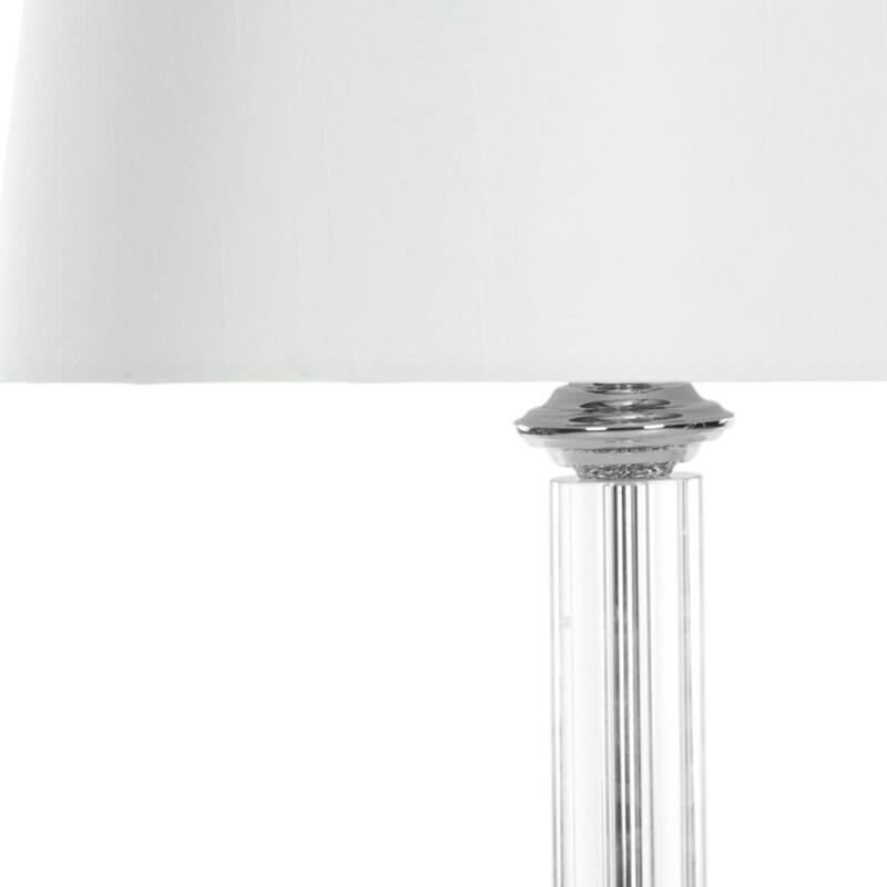 SAFAVIEH Lighting Idalina 30-inch Cylinder Glass Table Lamp (Set of 2) - 16" W x 16" L x 28.5" H - 16Wx16Dx29H