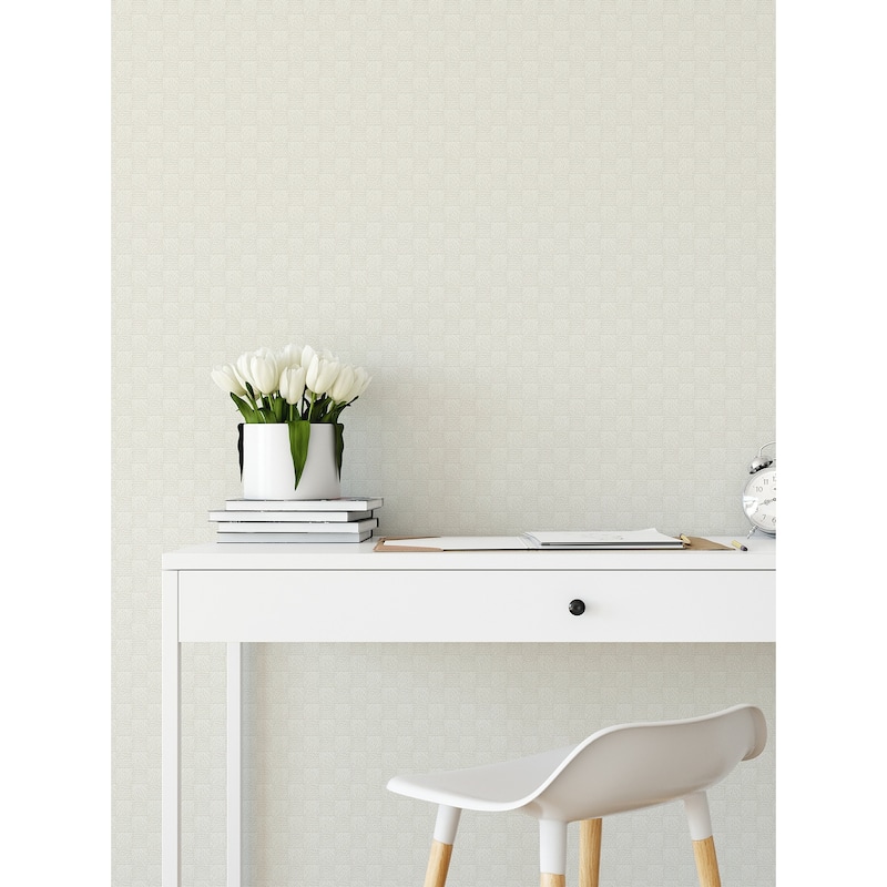 A-Street Prints Calabash Dove Rope Basketweave Wallpaper