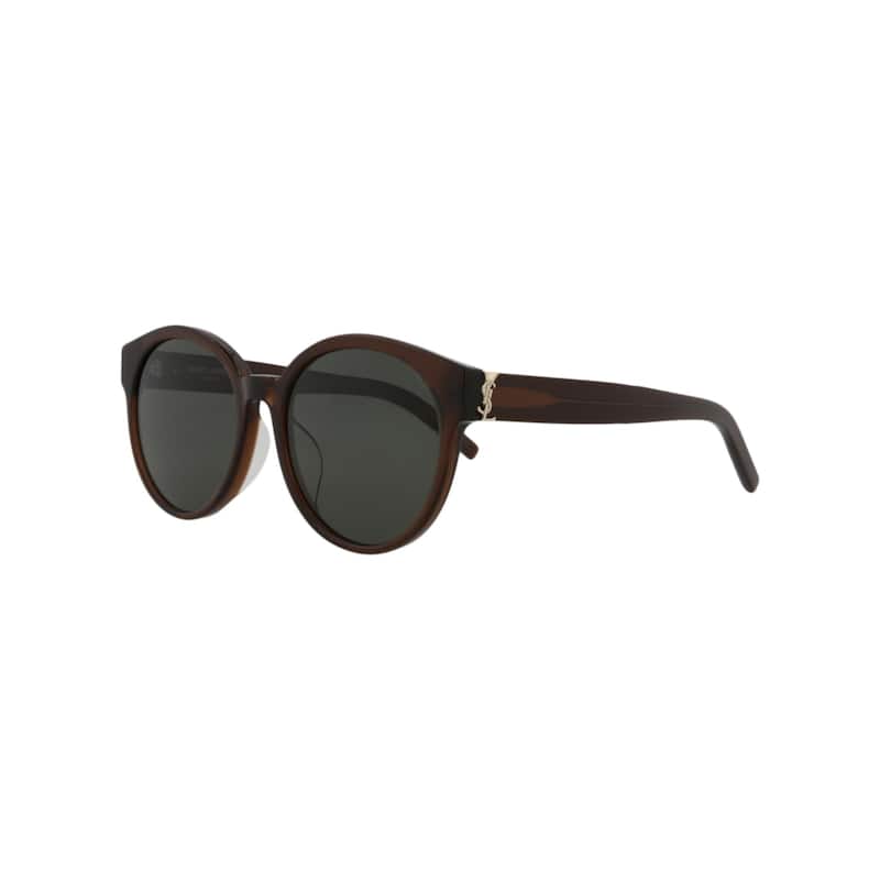 Saint Laurent Round-Frame Acetate Sunglasses
