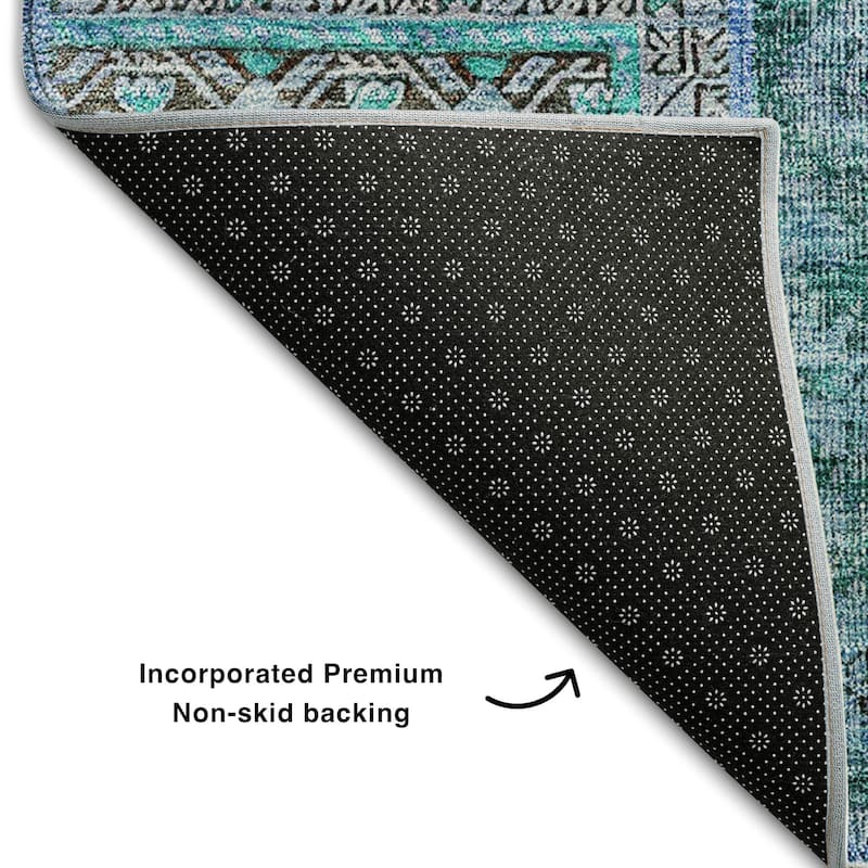 Premium Washable Super Soft Boho Patches Mayfield Rug