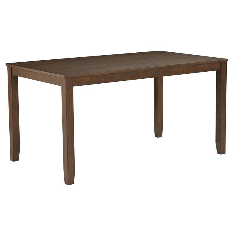 6-Piece Dining Table Set with Bench and Chairs, Wooden dining table set for 6 people