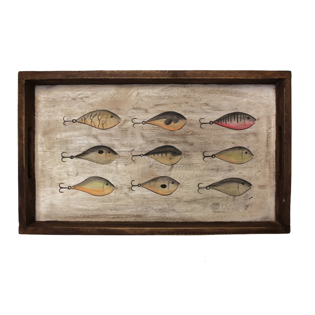 Pine Wood Tray with Lures