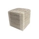 preview thumbnail 1 of 4, Noori Home Striped Hide Pouf Maxwell, Beige (18"x18"x18")