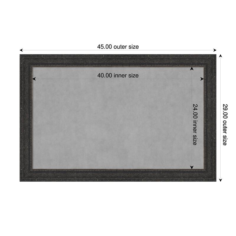 Amanti Art Attic Aged Black Framed - 45 x 29 in - Attic Aged Black