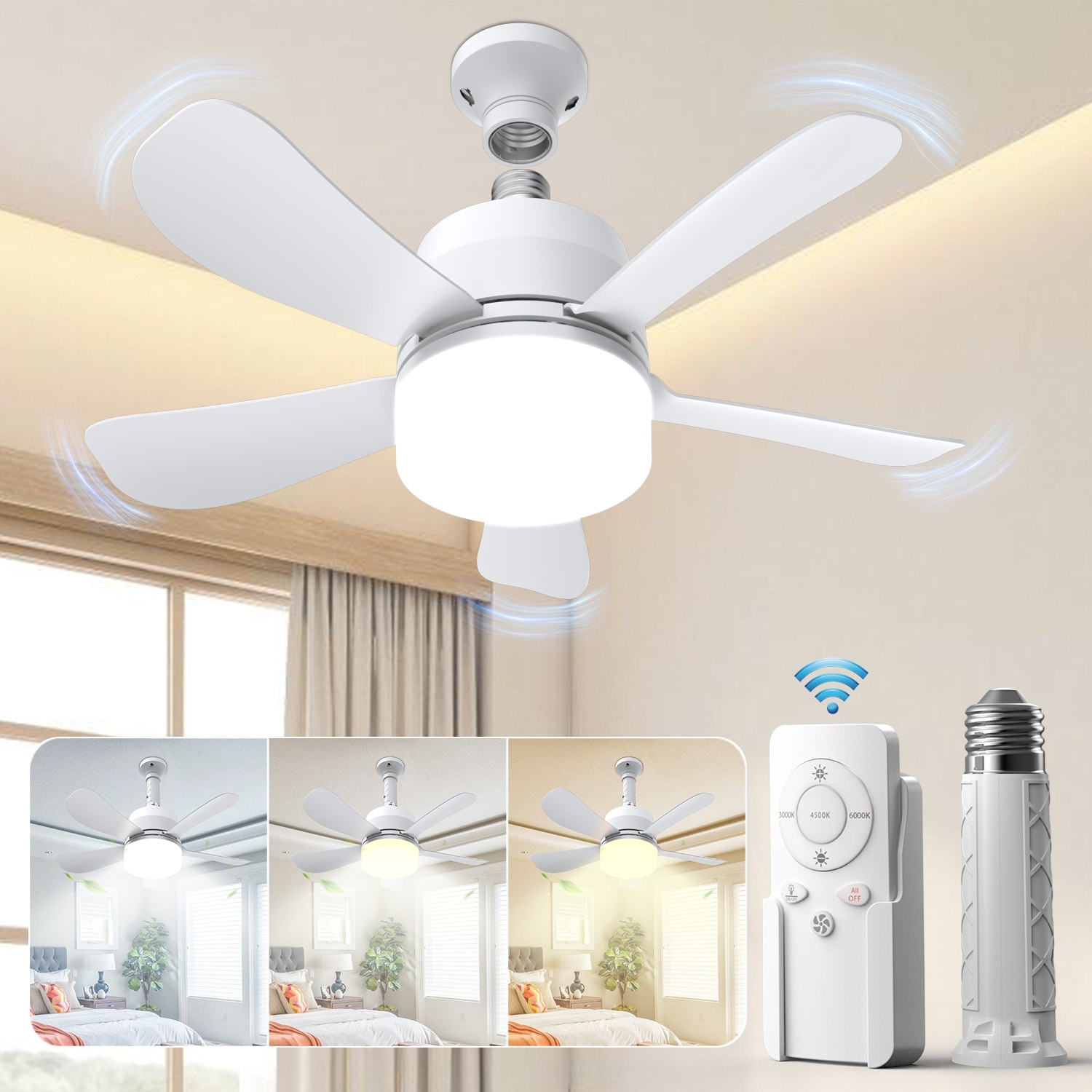 Ceiling fan small bulb sales