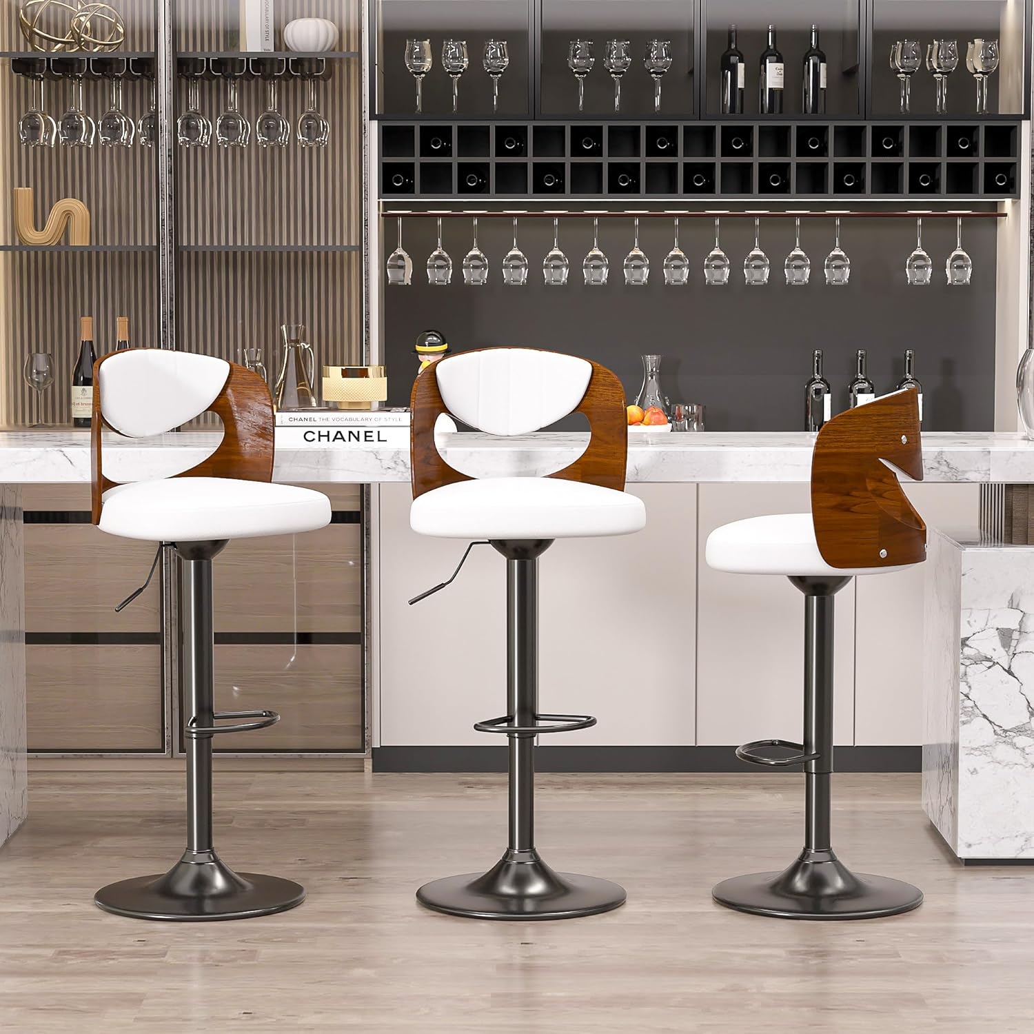 Adjustable Antique Counter and Bar Stools Bed Bath Beyond