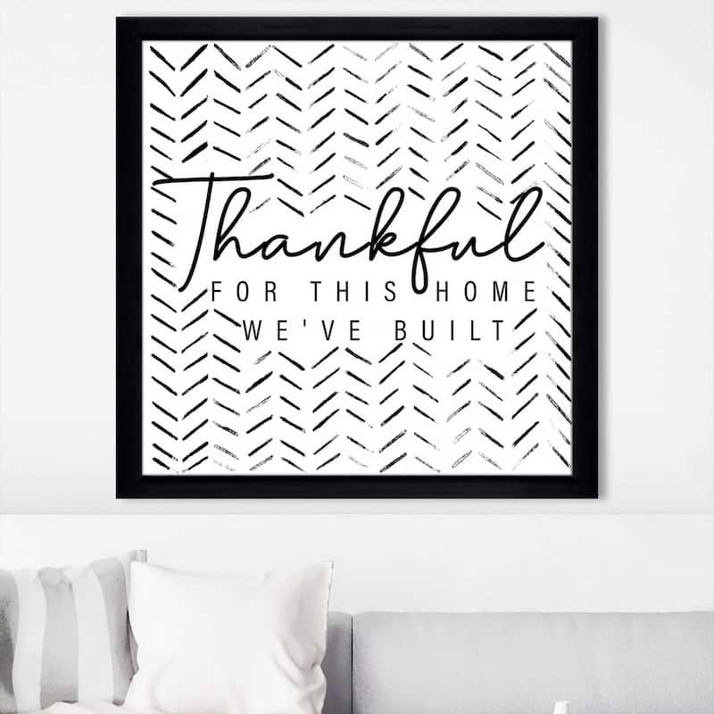"Thankful For This Home" Print on Acrylic.