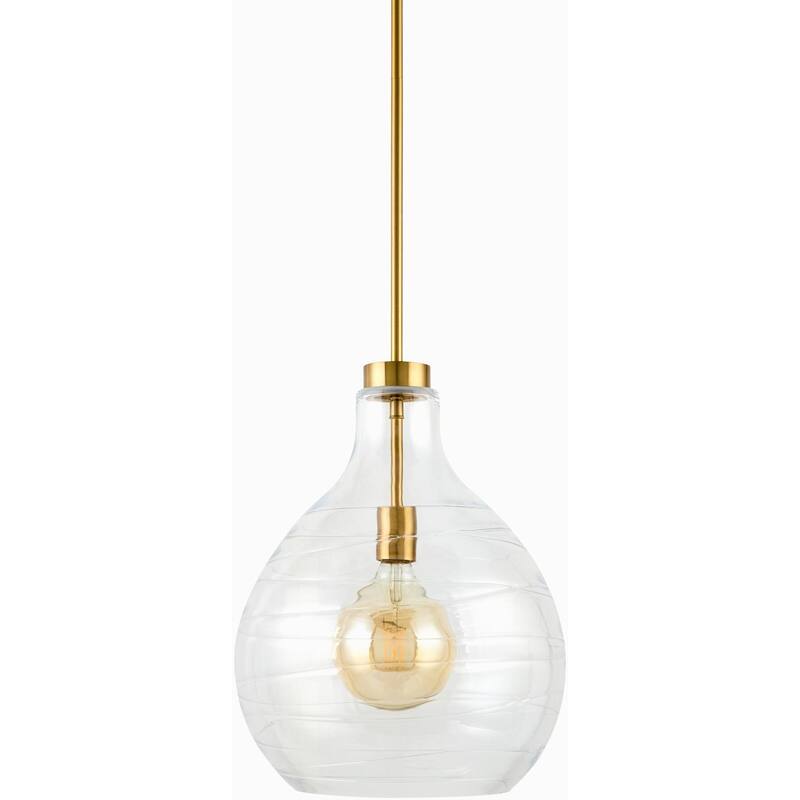 Livabliss Calanda Global Pendant - 13"L x 13"W x 17"H - Brass