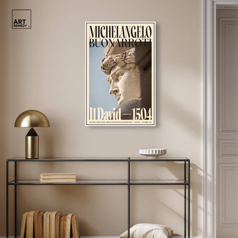 David in Marble Canvas by Art Remedy
