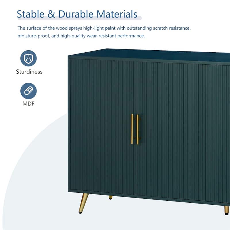 Sideboard Storage Cabinet & Adjustable Shelves for Living Room Bedroom