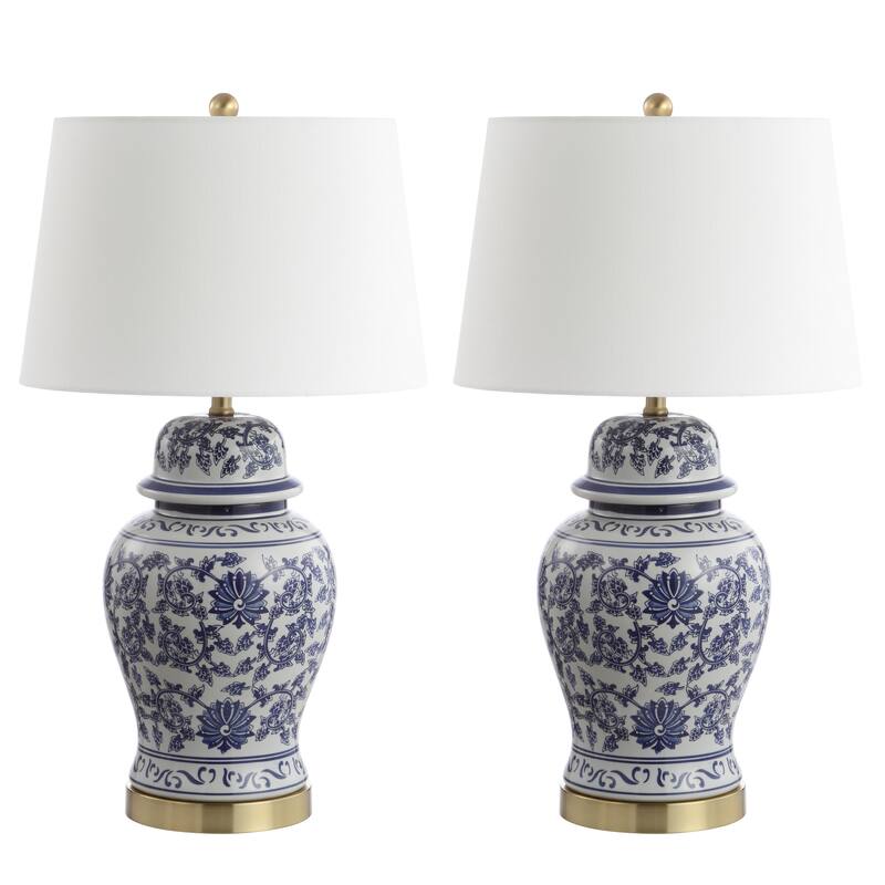 SAFAVIEH Lighting Bavani 30" LED Table Lamp (Set of 2) - 17"x17"x30.5" - 17Wx17Dx31H