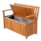 preview thumbnail 8 of 16, Outsunny 47" Wooden Outdoor Storage Bench with Removable Waterproof Lining
