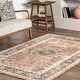 preview thumbnail 8 of 10, Nuloom Jessa SpinClean Faded Medallion Machine Washable Area Rug