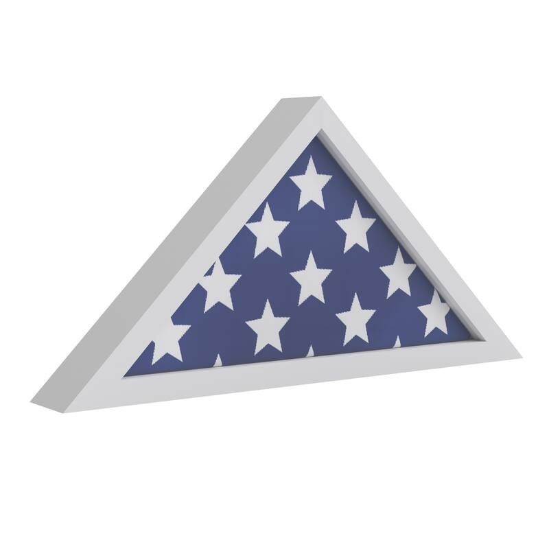 Solid Wood Display Case for 9.5 x 5 Veterans Flag