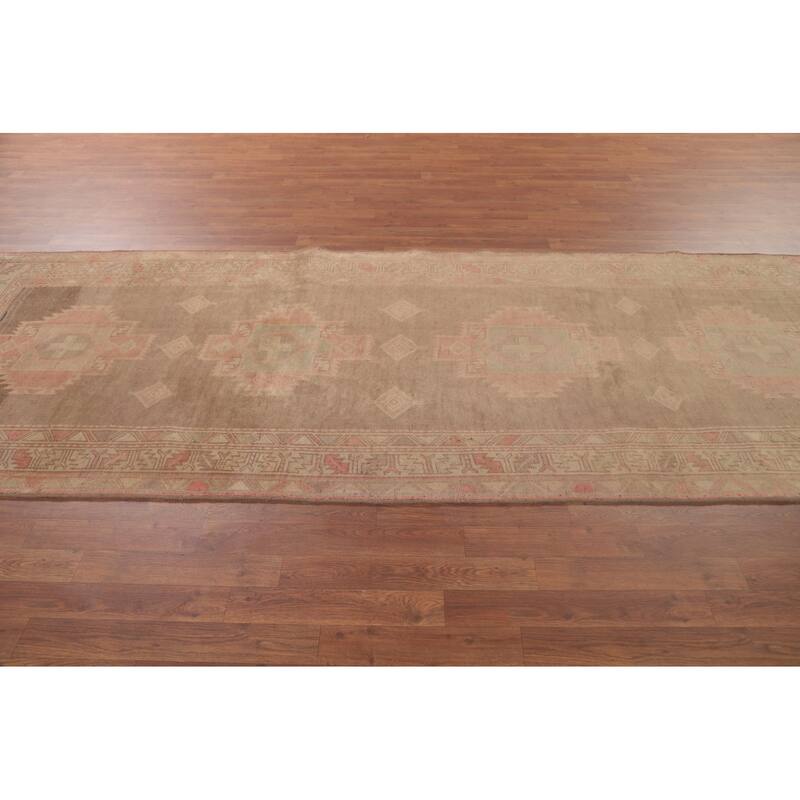 Ardebil Persian Runner Rug Wool Carpet - 4'0"x 10'7"