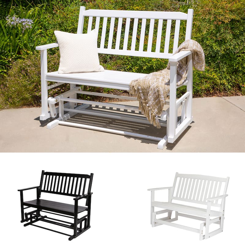 Torrey Loveseat Porch Glider Bench - 49.75-inch