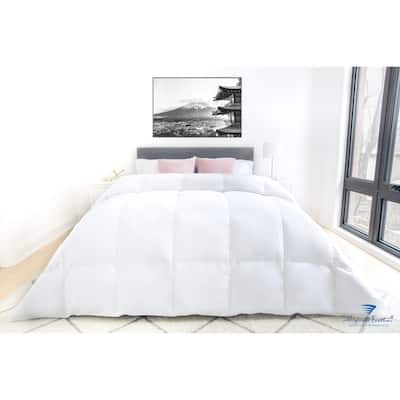 Highland Feather 700 Loft White Down Montpellier Duvet/Comforter Deluxe Fill 500TC Casing with Corner Ties