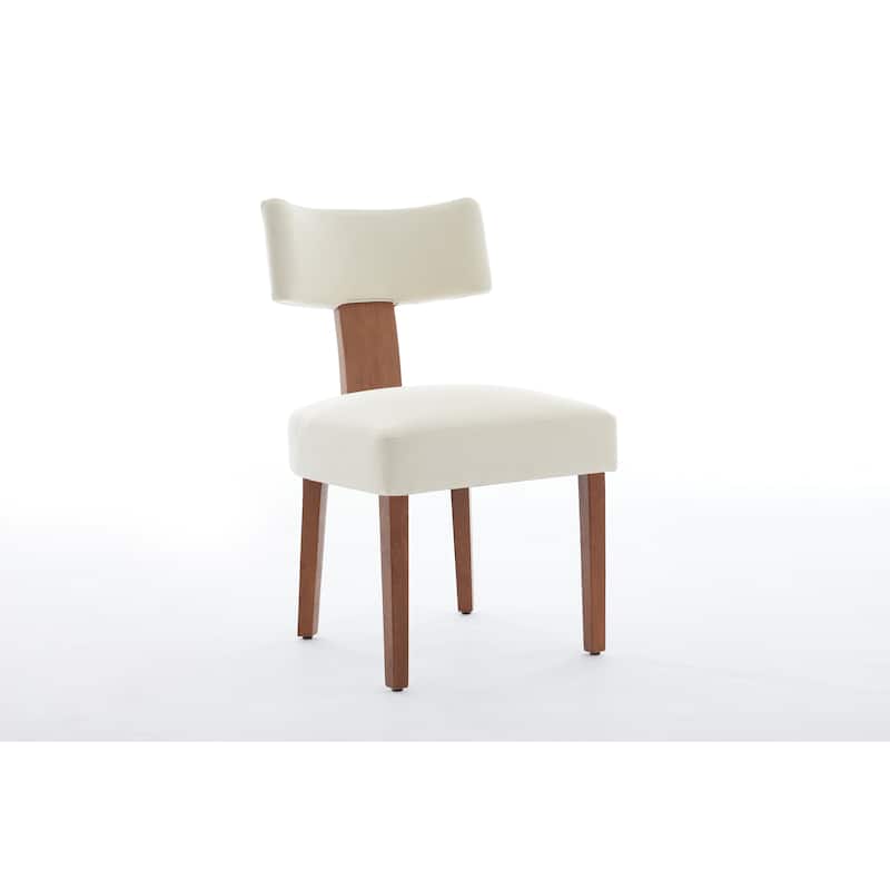 GDFStudio - Mariscat Fabric Wingback Dining Chairs（Set of 2）