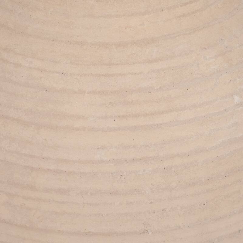 Sagebrook Home Ivory Paper Mache 10" Pitcher Vase - Rustic Elegance, Artisan Crafted