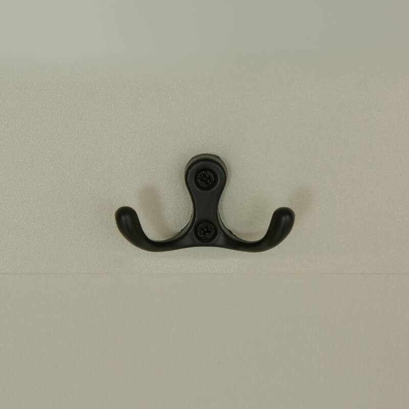 Hall Tree with 3 Hooks , Coat Hanger, Entryway Bench, Storage Bench, 3