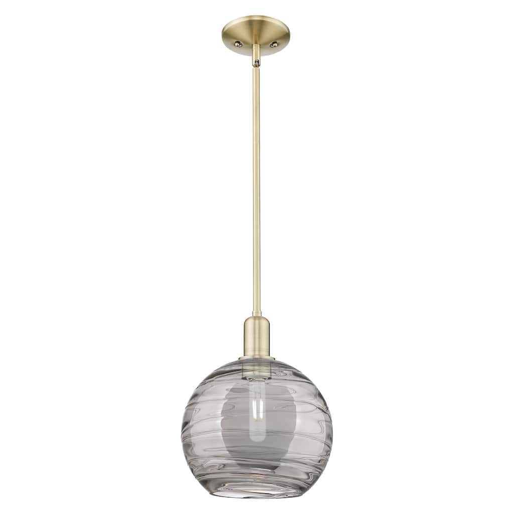 Innovations Lighting Endless Possibilities Arcadia - Athens Deco Swirl - 1 Light 10" Stem Hung Mini Pendant
