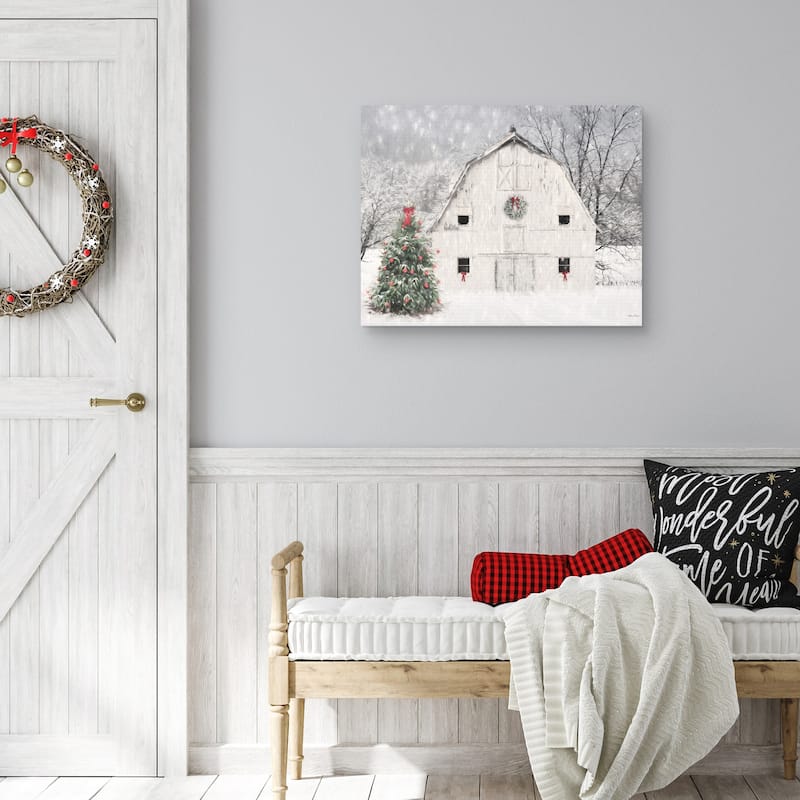 Christmas in the Country by Lori Deiter Canvas Art Print