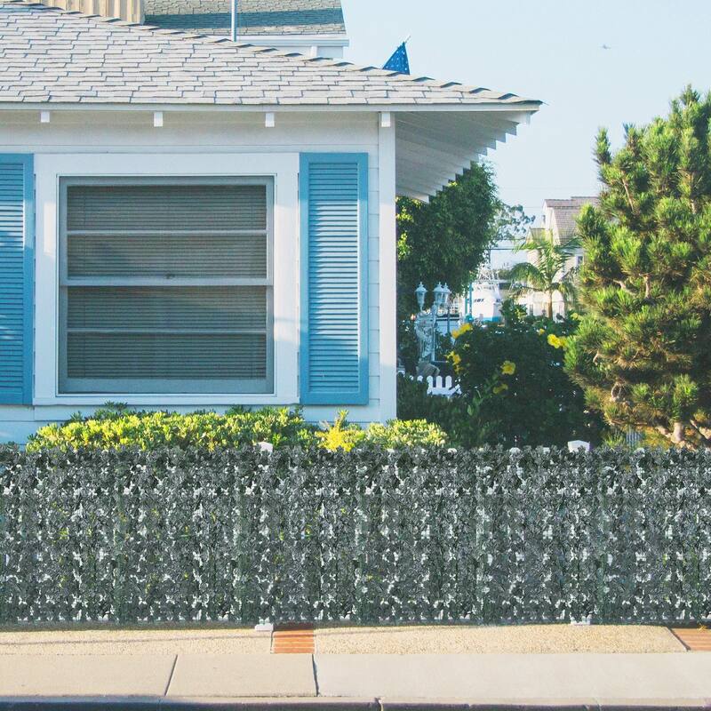 Artificial Faux Ivy Hedge Leaf Privacy Fence Decorative Wall Screen - 118x39.4in