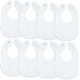 preview thumbnail 22 of 60, Muslin Cotton Baby Bibs Adjustable Size with Easy Snaps by Comfy Cubs White - Pack of 8