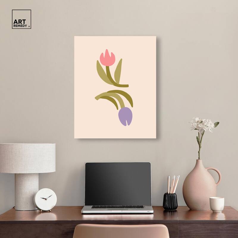 Tulips for my Twenties Canvas by Art Remedy, Gallery Wrapped