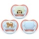 preview thumbnail 1 of 2, Philips Avent ultra air Pacifier 6-18m, 3 Pack, Leopard & Sleeping Tiger Blue