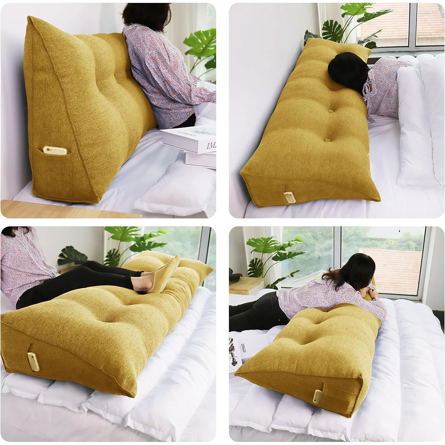 Triangle reading pillow 2025