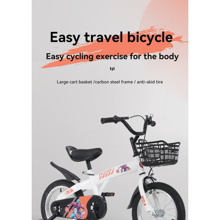 16 inch sporty kids bike with training wheels