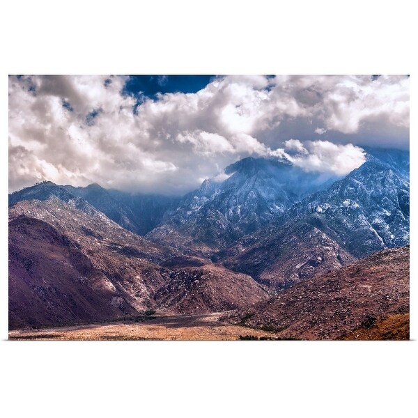 "Mighty and Heavenly - Mountains and Clouds, California" Poster Print