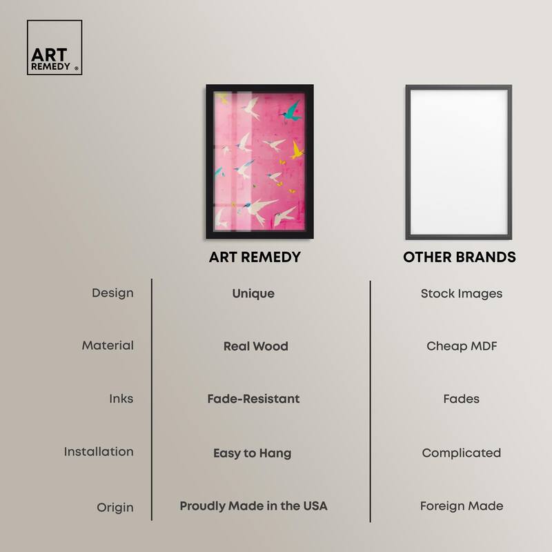 Soaring Sorbet Shadowbox by Art Remedy