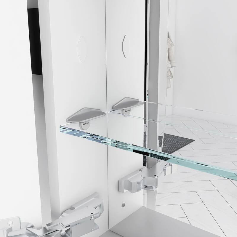 Rectangular Aluminum Medicine Cabinet with Mirror