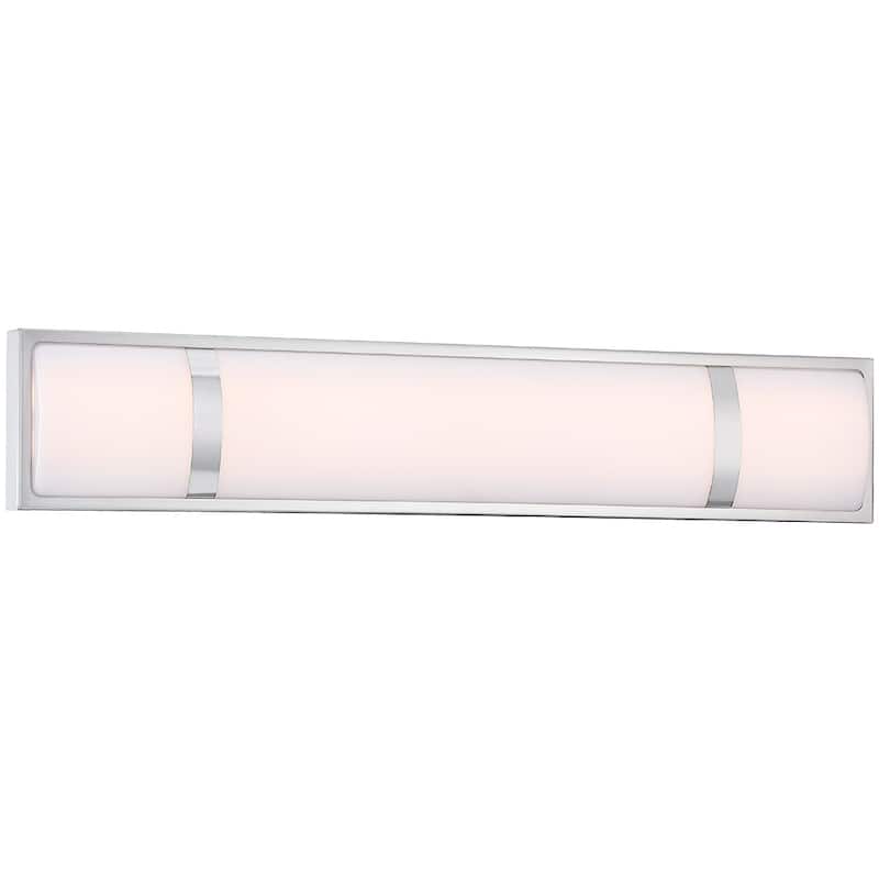 Brushed Nickel Modern/Contemporary LED Vanity Light Bar - 24"W