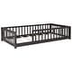 preview thumbnail 30 of 55, Floor Platform Bed with Fence without Door