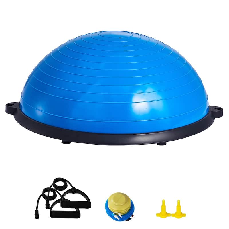 Half Balance Ball Trainer 23" for Full Body Workout, Home Gym Fitness