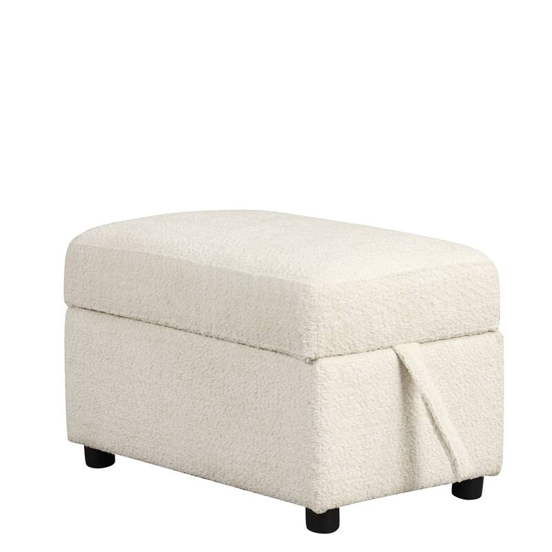 Sectional Pull Out Sofa Bed w/Storage Ottoman,2 Throw Pillows,2 Stools