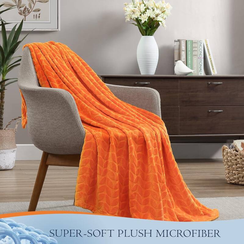 Walensee Fleece Throw Blanket Soft and Lightweight for Couch, Sofa, Bed and Lounge Chair, 50"x60"