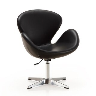 Raspberry Color Chair Raspberry Upholstered Swivel Lounge Chair in Black - Bed Bath & Beyond ...