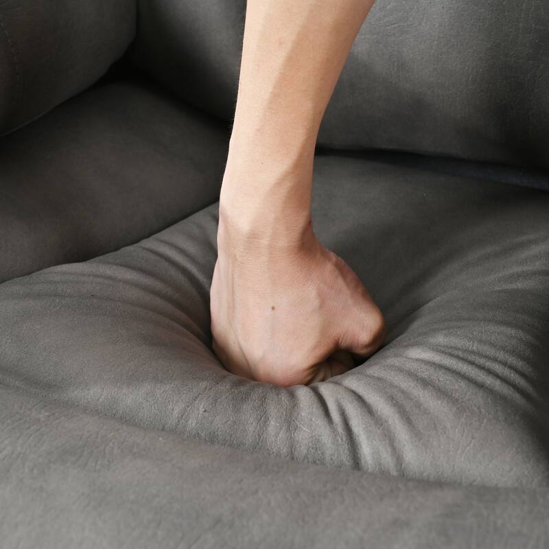 Grey Wide Seat Power Lift Recliner with Remote Control, Side Pocket, and Adjustable Recline Features