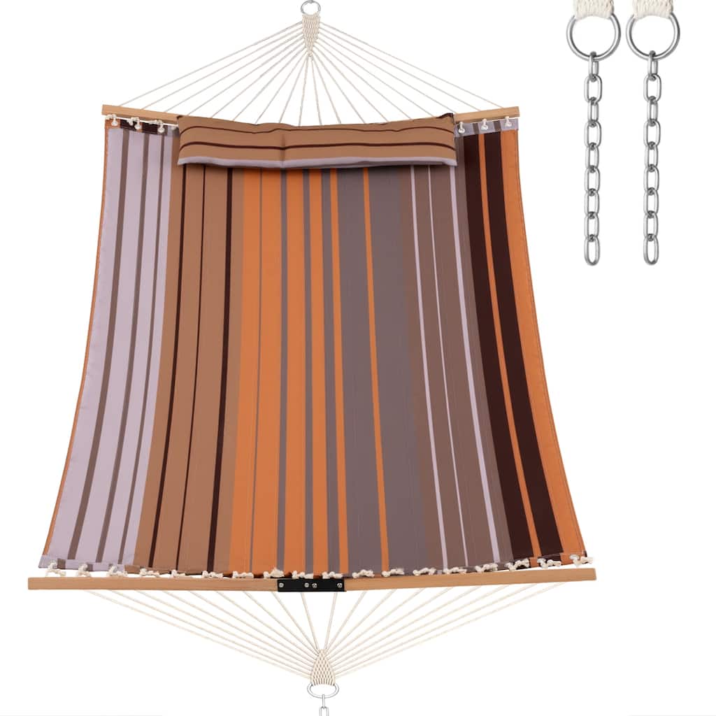 Gymax Patio Hammock Foldable Portable Swing Chair Bed Detachable