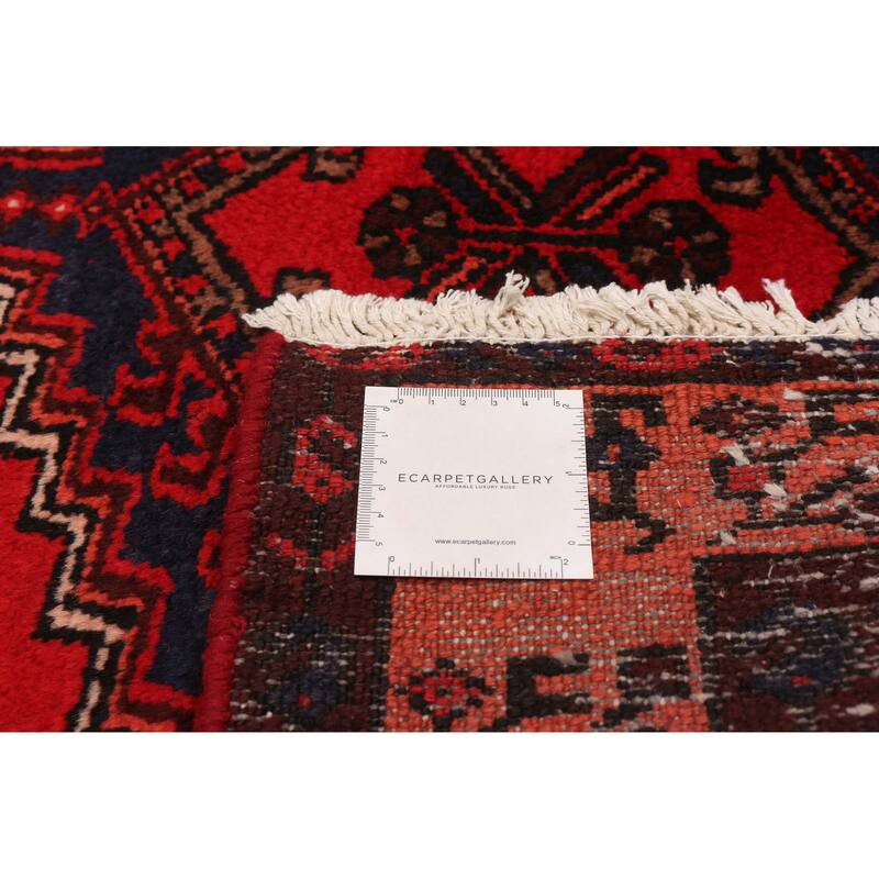 ECARPETGALLERY Hand-knotted Andelz Red Wool Rug - 3'7 x 9'4