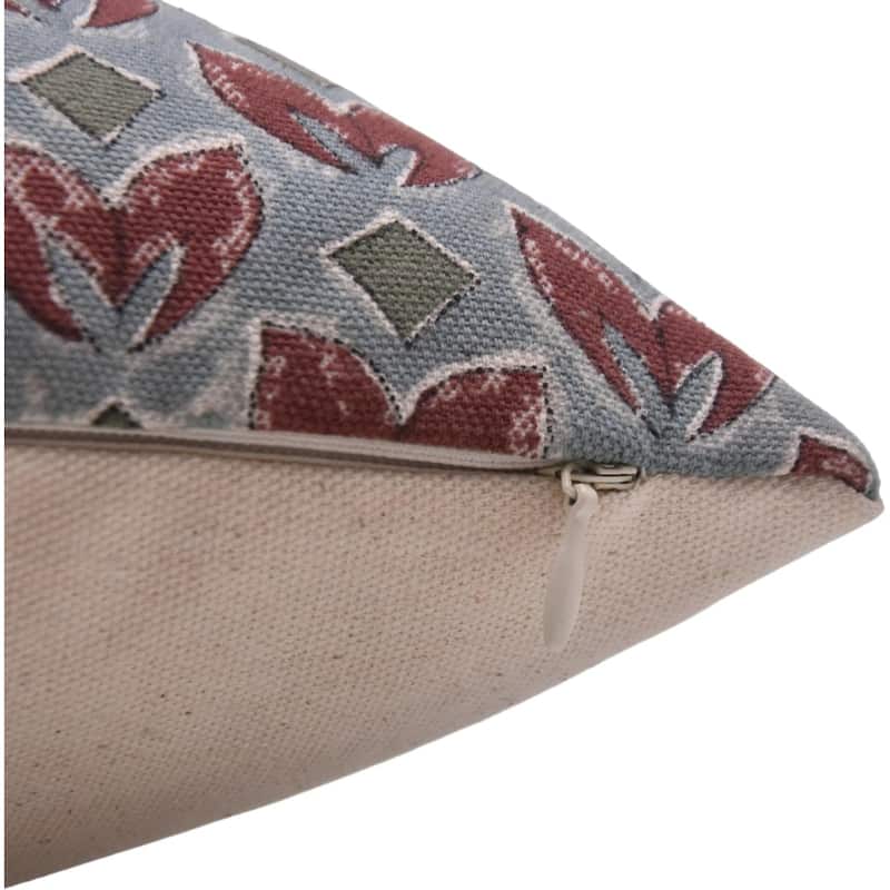 Fabdivine Cotton Floral Block print pillow Cover