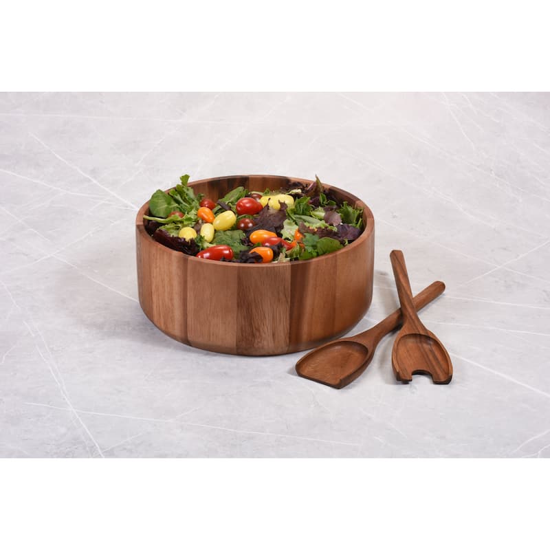 Extra-Large Salad Bowl with Servers